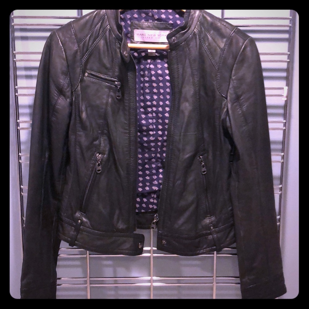 100% Leather Jacket by Marc New York